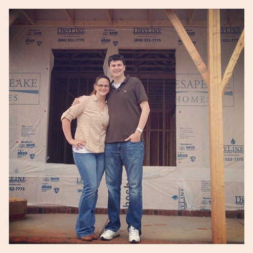 Derek and I built a house together in 2013.