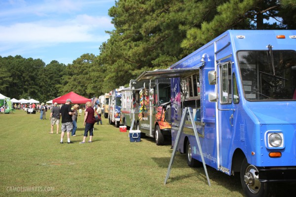 Great line up of food trucks.
