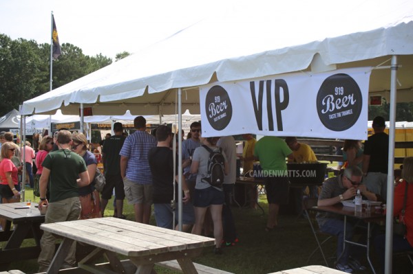 The VIP tent was great!