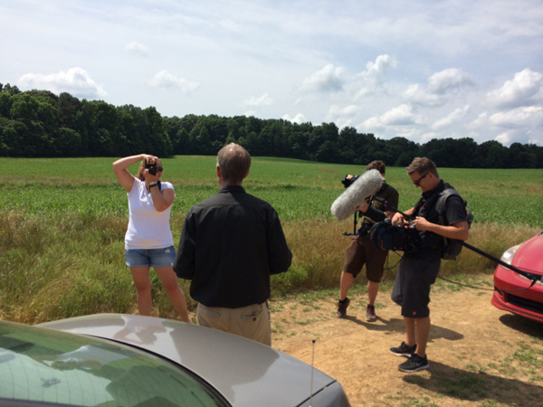 Behind-the-scenes photo from our Brewconomy shoot at Farm Boy Farms in June 2014. Photo by Shane Johnston.