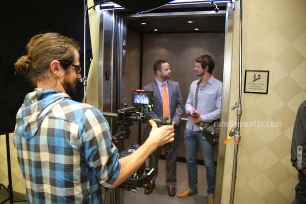 Time on a Myriad Media shoot