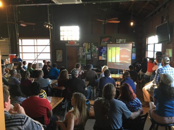 Brewconomy screening at NoDa Brewing Company organized by the Levine Museum of the New South on Tuesday, May 24, 2016.