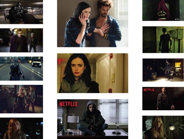 Production stills as color references for "AK"
